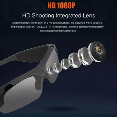1080P Digital Camera Sunglasses HD Glasses 1 Eyewear DVR Video Recorder US • $31.99