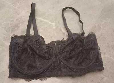 M&S AUTOGRAPH Marseilles Lace Wired Strapless Bustier Bra 32DD • £9.99