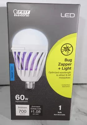 Feit LED Bug Mosquito Zapper Light Bulb 60W Equivalent 700 Lumens Daylight • $10.45