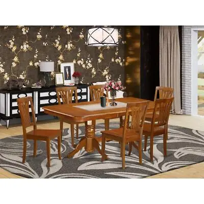 7  Pc  Formal  Dining  Room  Set-Dining  Table  And  6  Kitchen  Dining  Chairs • $954.84