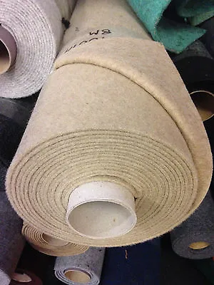 Boat Carpet Wall Lining Material 20sq Mtrs Roll (10m X 2m) SAND Smooth Finish • £125