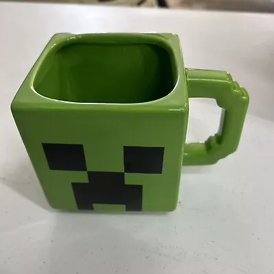 Minecraft Mug Creeper Face Video Game Ceramic Coffee  Cup Mojang Jinx Green Cube • $19.99