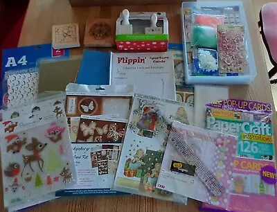 Mixed Bundle Of Card Making Items Including Martha Stewart Punch Cutters • £0.99