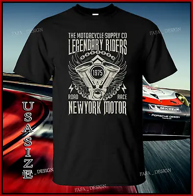 $21.89 • Buy New Limited V-Twin Engine Motorcycle New York Motorbike Club Size S-5XL