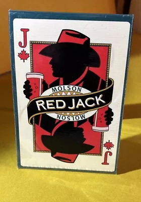 Molson Red Jack TIN TABLE DISPLAY SIGN  • $12.99