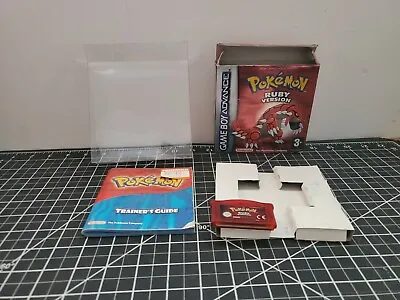 $200.02 • Buy Pokemon Ruby Gba PAL Complete In Box Cib Authentic NEEDS NEW BATTERY
