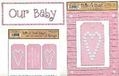 OUR BABY GIRL 6 Die Cut Embellishments - My Mind's Eye This & That Sets • $2.99