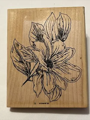 Stampin Up! Large Rubber Stamp Magnolia From The Garden Free Shipping! • $12.99