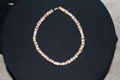 Vintage Murano Wedding Cake Necklace 16 Inches • $19.99