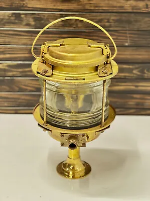 Vintage Original FAMOR Marine Reclaimed Brass Nautical Electric Lamp - POLAND • $478.10