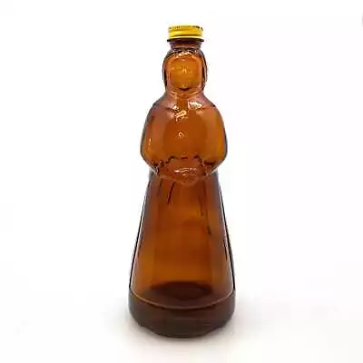 Vintage Mrs. Butterworths Syrup Glass Brown Bottle 36oz Lid • $25.95