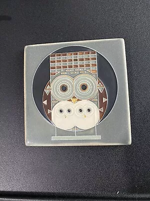 Motawi Tileworks Owl Tile Art Deco 6  X 6  CHARLEY HARPER Mcm Family Owlbum • $100