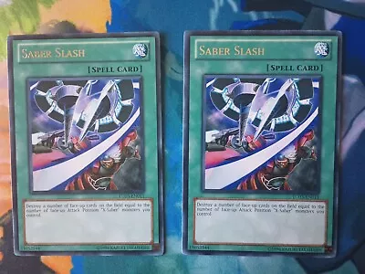 Yu-Gi-Oh! 2X Saber Slash TU03-EN011 Rare Unlimited Edition Near Mint • $2