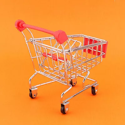 Mini Shopping Trolley Supermarket Cart Pet Toy Bird Parrot Intelligence Growth • $9.85