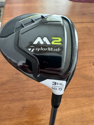 $130 • Buy Taylormade Golf Rh 2017 M2 3 Hl 16.5* Fairway Wood Matrix Ozik White  Tie R-flex