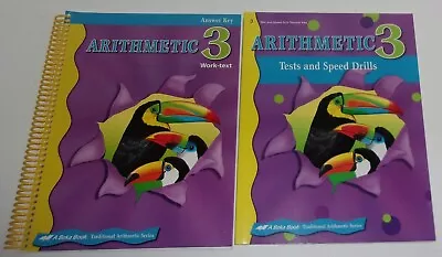 A Beka Book Arithmetic 3 Lesson Plans Tests/Speed DrillsAnswer Key & Handouts • $25