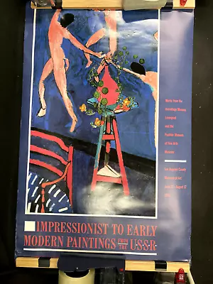 1986 Impressionist To Early Modern Paintings From The Ussr Poster Henri Matisse • $75