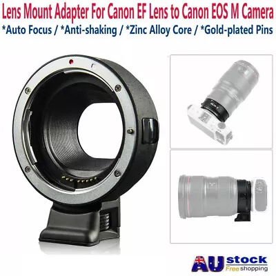 EF-EOS M Auto Focus Lens Mount Adapter For Canon EF EF-S To Canon EOS M M2 M3 M5 • $52.99