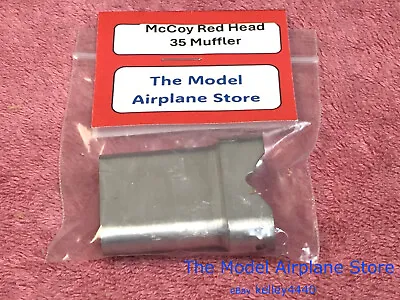 McCoy 29 - 35 Red Head Gas Model Airplane Engine  Strapless  Tongue Muffler • $39.95