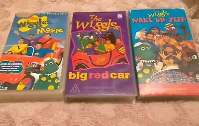 Vintage The Wiggles Big Red Car  Wake Up Jeff Movie Originals VHS Video Tape 90s • $49.99