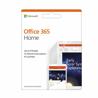 Microsoft 365 Family 2019 1 Year Subscription 6 PCs 6 Users/Multi-Device • £74.99