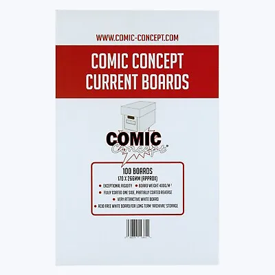 Comic Concept Current Age Size Comic Backing Boards | 5 - 100 Backing Boards • £5.75