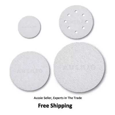 50mm 75mm 100mm 125mm 5  150mm 6  180mm 225mm Hook Loop Round Sanding Discs Pads • $15