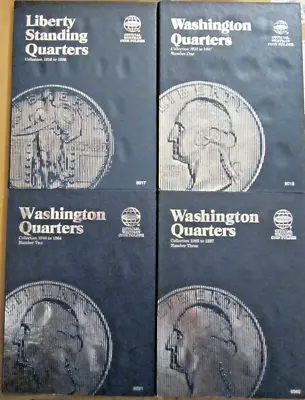 4 - Whitman Folders For Quarters 901790189031&9040. Years 1916-1987 • $25.50