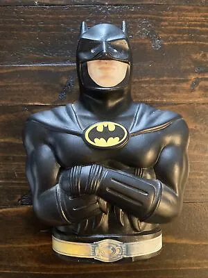Vintage 1989 Batman Movie 7  Plastic Coin Bank DC Comics Michael Keaton RARE • $9.98