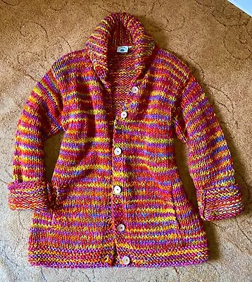 £69.99 • Buy Pachamama Cardigan Warm Spicy Colours Size Large 42” Chest Excellent Condition 