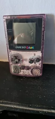 Nintendo CGB-001 Game Boy Color Handheld System - Purple • £45