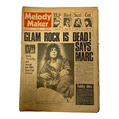 Melody Maker June 16 1973 Marc Bolan T. Rex Paul Simon Keith Emerson ELP • $29.99