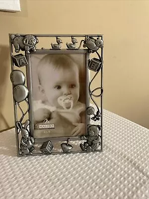 Malden International Designs Nursery Picture Frame 4 X6  Silver Newborn • $10.99