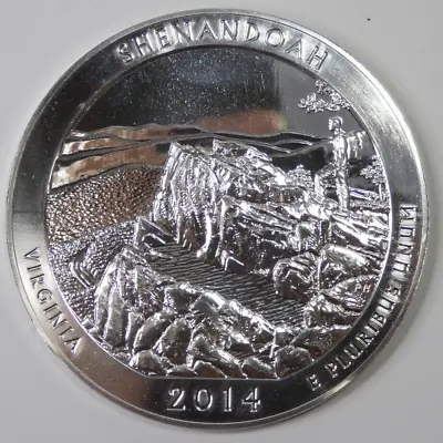 2014 Shenandoah Virginia America The Beautiful 5 Ounce .999 Fine Silver Quarter • $219.99