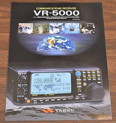 NEW BROCHURE For YAESU VR-5000 COMMUNICATIONS RECEIVER • $25