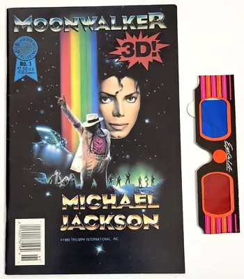 Moonwalker 3d! Michael Jackson  #1  (1989) / Nm / Newsstand / With 3d Glasses • $74.95