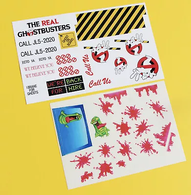 £10.95 • Buy GHOSTBUSTERS ECTO1A 1/10 RC  Stickers Decal Set Ecto 1 1A