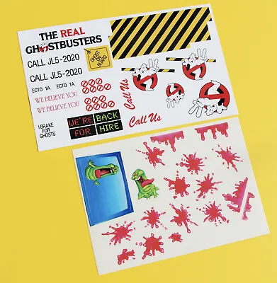 GHOSTBUSTERS ECTO1A 1/10 RC  Stickers Decal Set Ecto 1 1A • £11.95