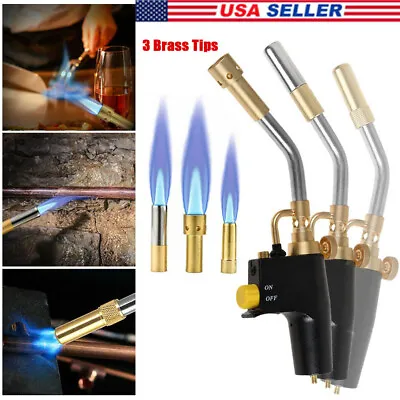 For TS8000 Trigger Start Mapp Gas Welding Torch High Intensity Propane W/ 3 Tips • $39