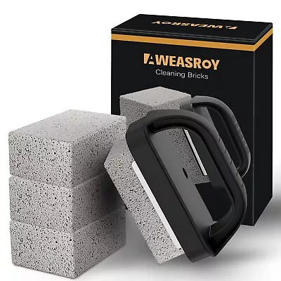 Grill Griddle Cleaning Brick Block Heavy Duty With Handle (4 Pack) • $18.74