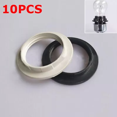 10PCS E27/E14 Screw Lampshade Lamp Light Shade Collar Ring Bulb Holder Adaptor • £3.85