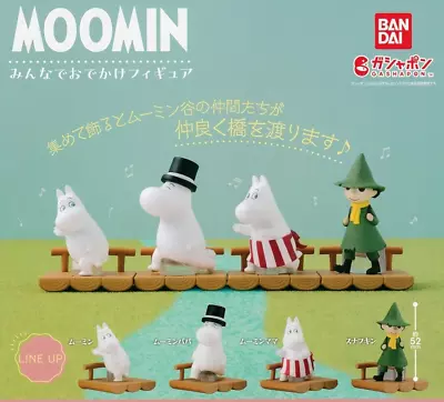 HY733 Capsule Toy MOOMIN Everybody's Outing Figure BANDAI Complete Set • $31.99