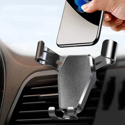 Gravity Car Air Vent Mount Cradle Holder Stand For IPhone Mobile Phone GPS • £9.54