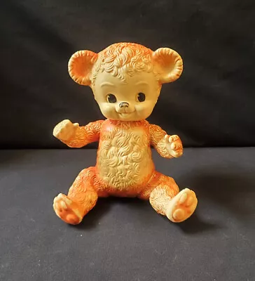 RARE Sun Rubber Company  Sunny The Bear  Vintage 1958 Jointed With Squeaker • $295