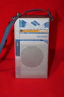 Vintage Transistor Radio - Magnavox D1530 Spatial Sound AM/FM 1980s Works Clean • $9.09