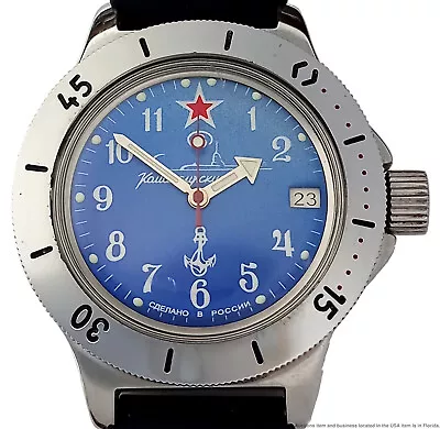 Vostok Amphibian Mens Diver Automatic Date Military USSR Running Wrist Watch • $59