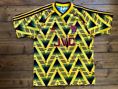 £200 • Buy Arsenal Football AWAY Shirt 1991 - 1993 Season Size 40 - 42  Yellow JVC Retro