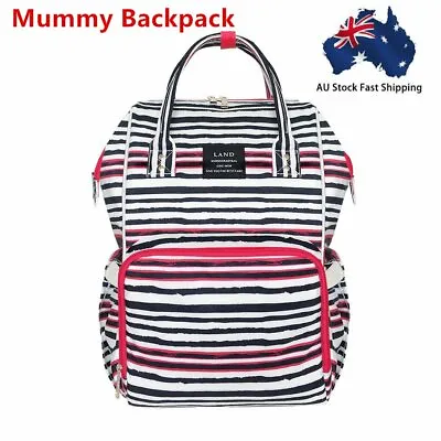 Multifunctional Baby Diaper Nappy Backpack Waterproof Mummy Changing Bag • $19.90