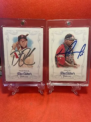 $22.50 • Buy 2013 Topps Allen And Ginter Red Sox Dustin Pedroia & David Ortiz On Card Autos!