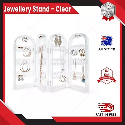 $9.97 • Buy Earring Jewellery Necklace Display Stand Acrylic Holder Storage Rack Organizer